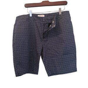 Coldwater Creek Navy Polkadot Chino Shorts